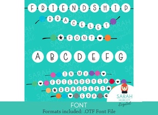 Free Friendship Bracelet Font for Craft Designs