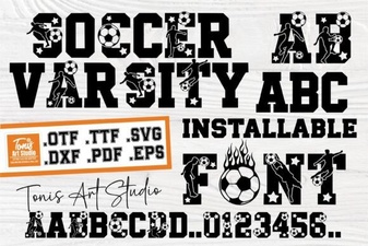 Ab Soccer Varsity Font for Sports Branding
