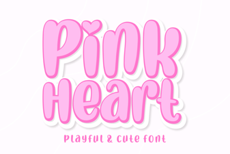 Pink Heart Font Ideas for Creative Design Projects