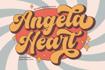 Angela Heart Font for Beautiful Crafting Projects