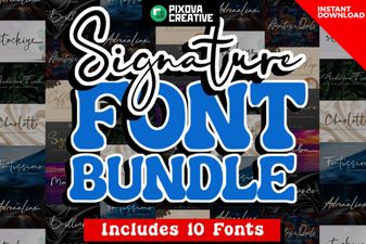 Signature Font Bundle for Creative Projects
