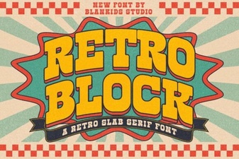 Embracing Classic Design with Retro Block Fonts