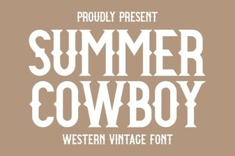 Western Fonts for Summer Design Projects